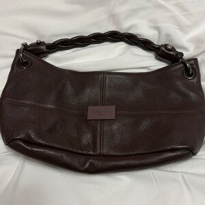 MaxMara Brown Leather Shoulder Bag
Approx 7in tall by 14in wide